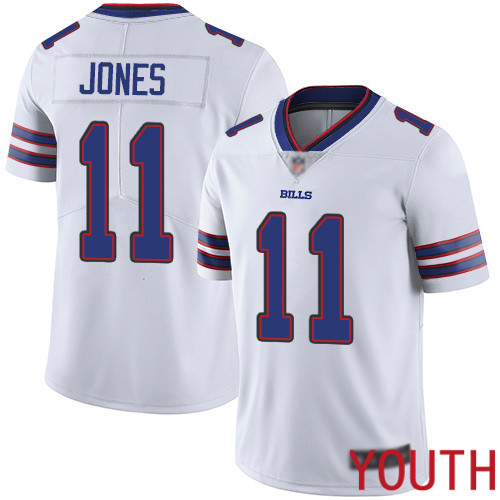 Youth Buffalo Bills #11 Zay Jones White Vapor Untouchable Limited Player NFL Jersey
